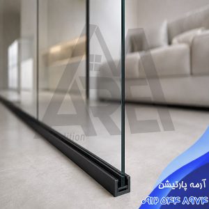 قیمت پارتیشن شیشه ای تک جداره